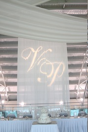 Gobo rental example on curtains